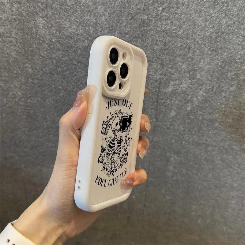 Skeleton & Butterfly Pattern Phone Case