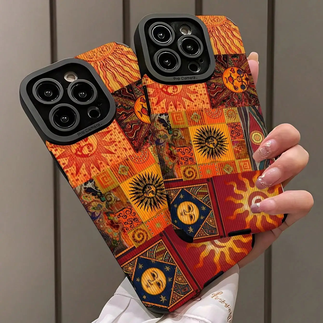 Artistic Sun Pattern Phone Case
