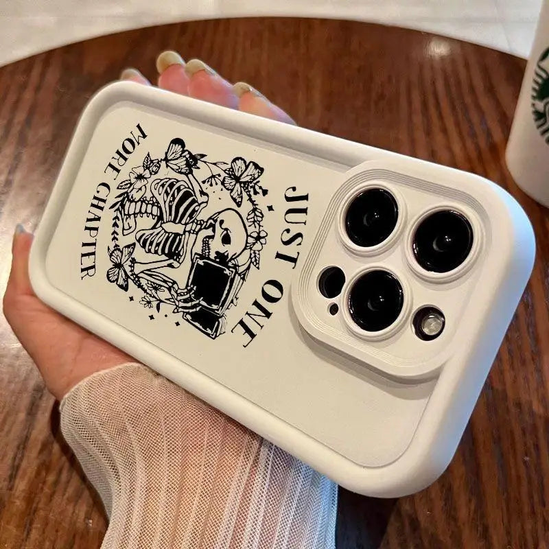 Skeleton & Butterfly Pattern Phone Case