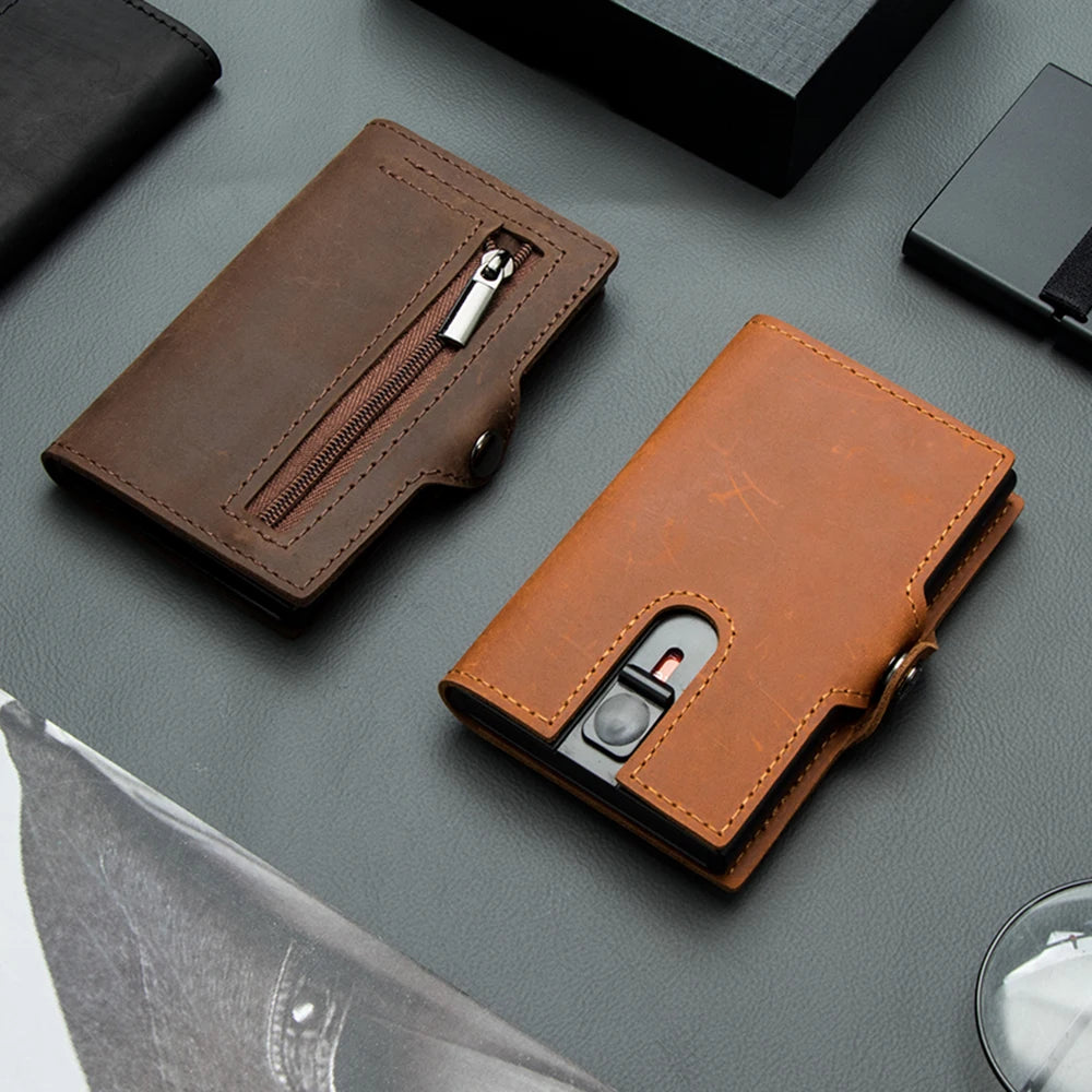 Men Wallets 100% Genuine Cow Leather