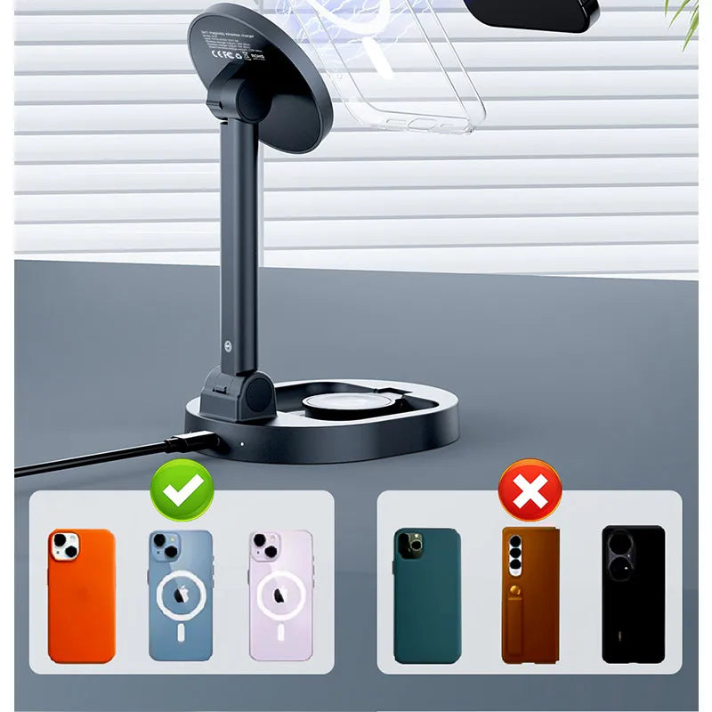 2 In 1 Magnetic Wireless Charger