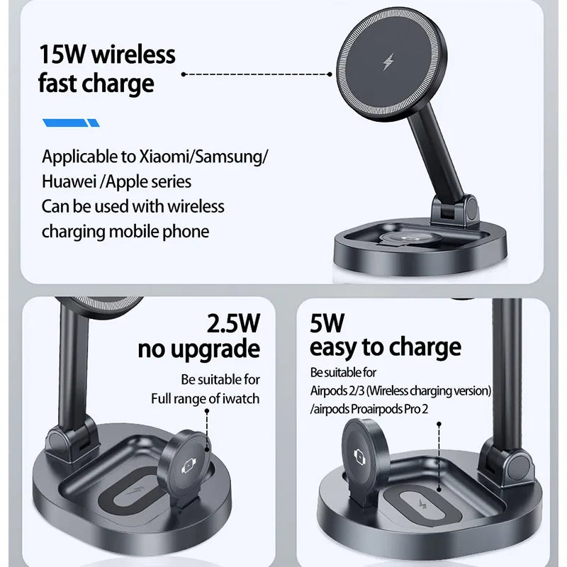 2 In 1 Magnetic Wireless Charger