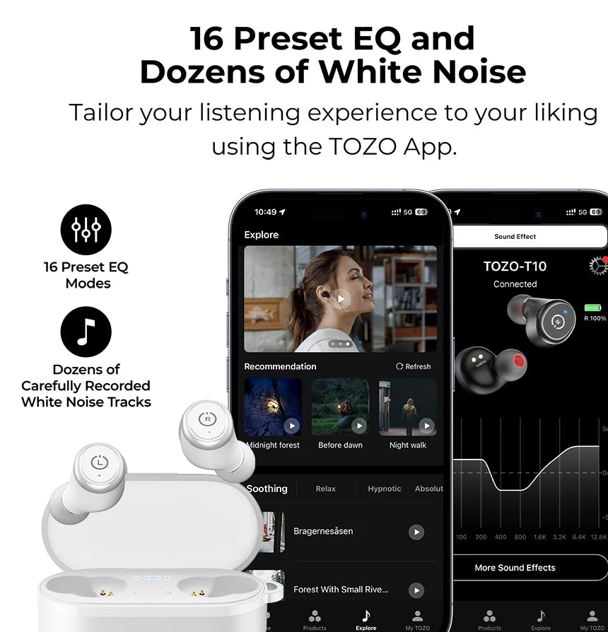 Refurbished TOZO Ergonomic Headsets
