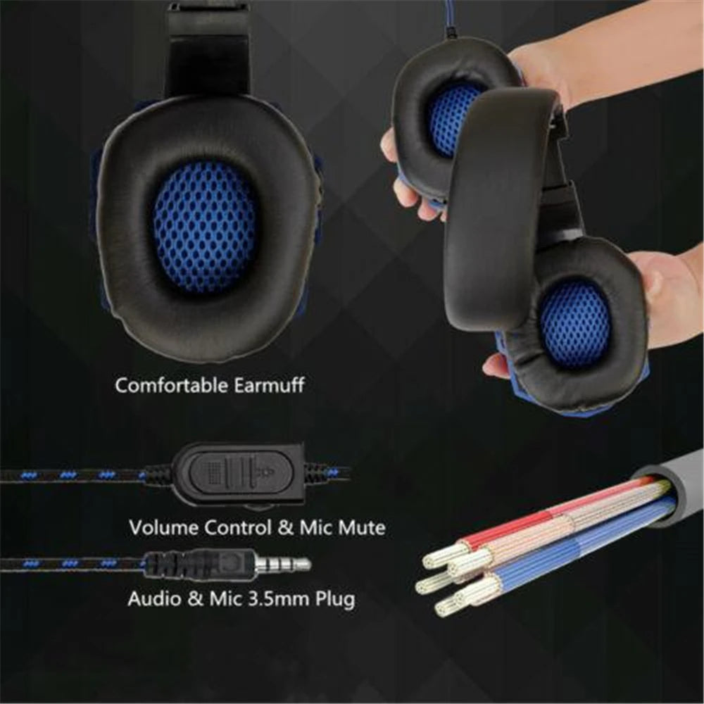 Wired PS4/PS5/Xbox/Smartphone/PC Headset Gaming