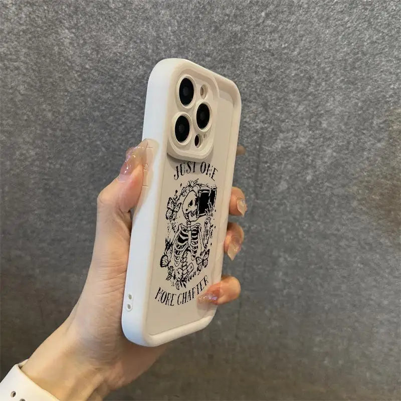 Skeleton & Butterfly Pattern Phone Case