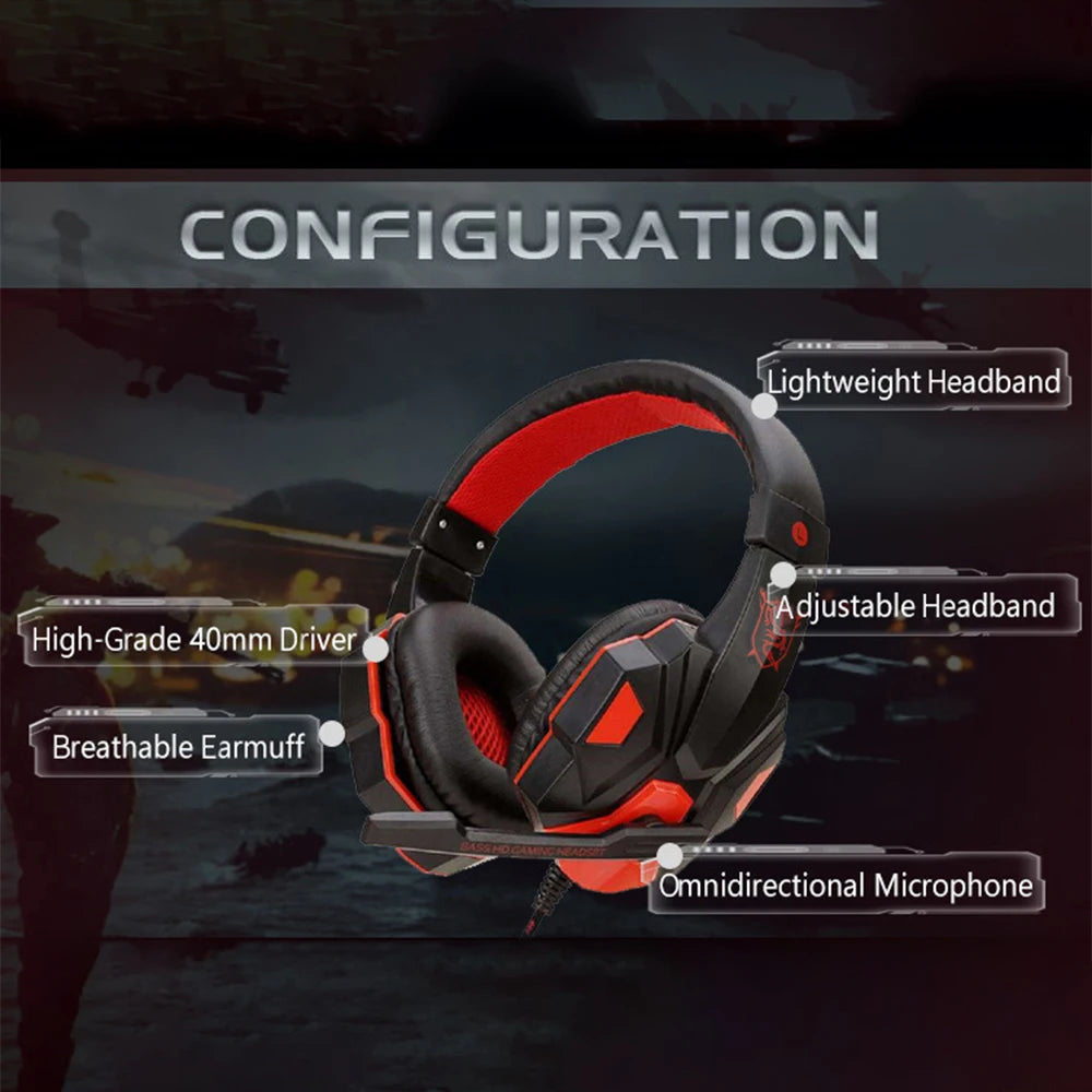 Wired PS4/PS5/Xbox/Smartphone/PC Headset Gaming