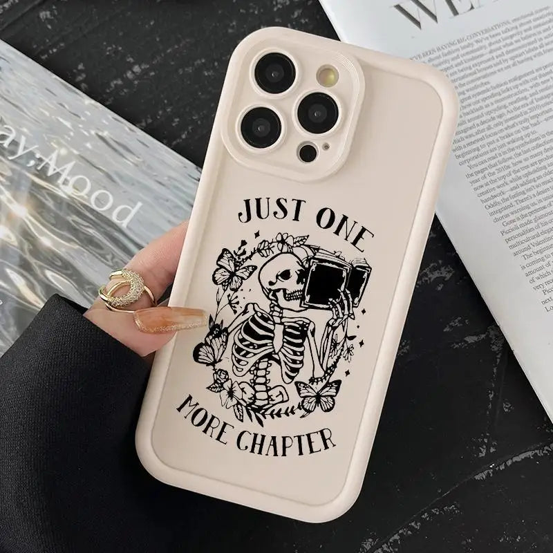Skeleton & Butterfly Pattern Phone Case