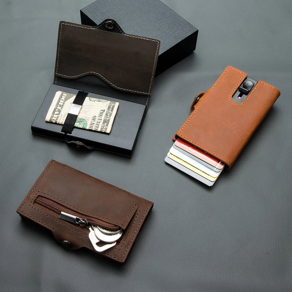 Men Wallets 100% Genuine Cow Leather
