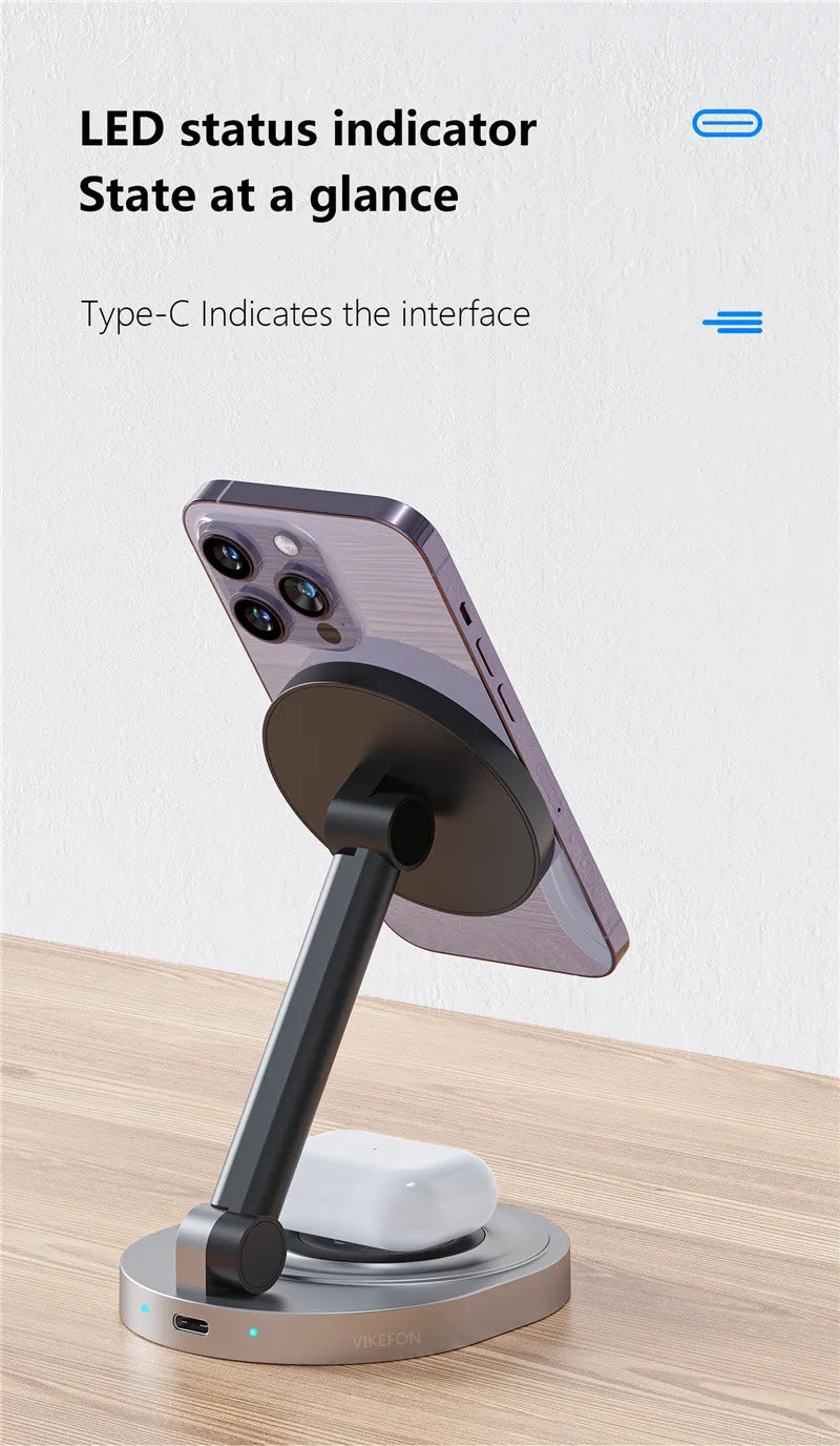 2 In 1 Magnetic Wireless Charger
